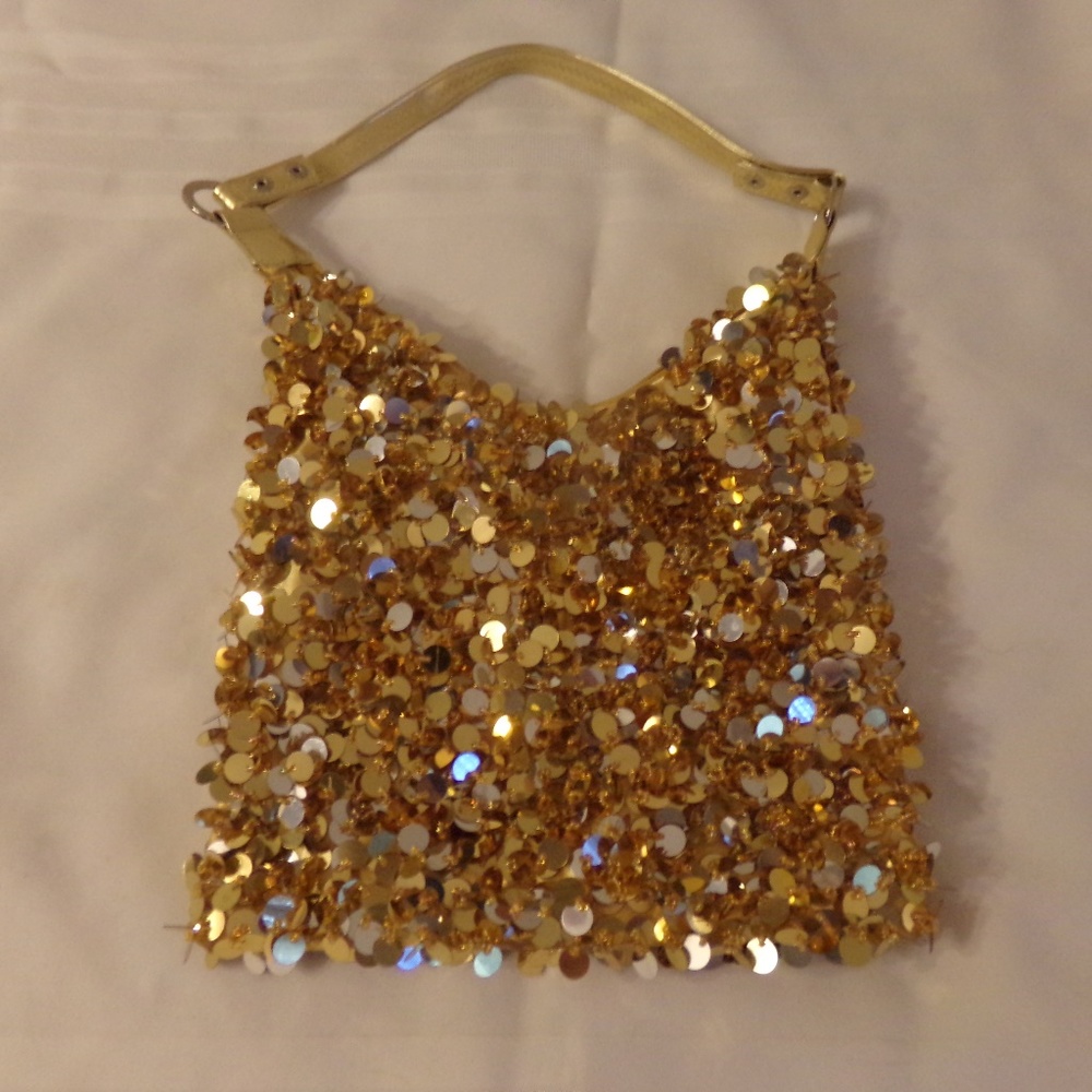 Flashy Gold Purse for Evening Wear Girly Fashion